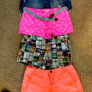 Lot of womens shorts. Size 8-10. Gap, American Eagle, J. crew